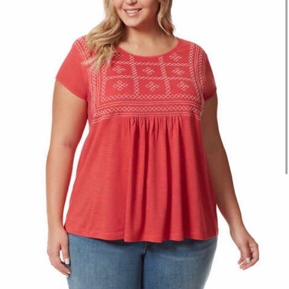 Gloria Vanderbilt Ladies' Embroidered Tee - Picture 1 of 7